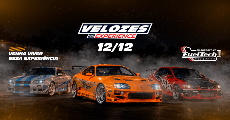 'Velozes Experience' leva carros, drift e experiências inspiradas em Velozes e Furiosos ao Velopark na grande Porto Alegre