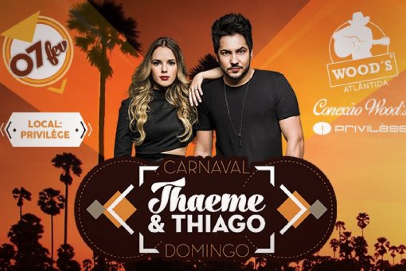 Thaeme e Thiago em Xangri-lá dia 07 de fevereiro