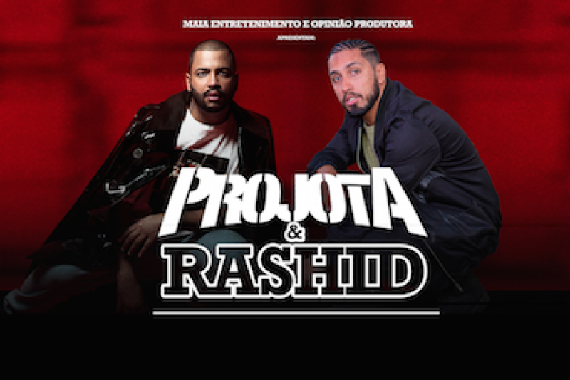 Encontro de gigantes do rap: Projota e Rashid se apresentam em junho no Opinião 