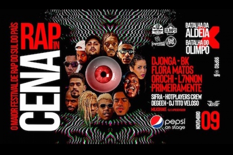 Sétima edição do Rap in Cena Festival acontece em novembro no Pepsi on Stage 