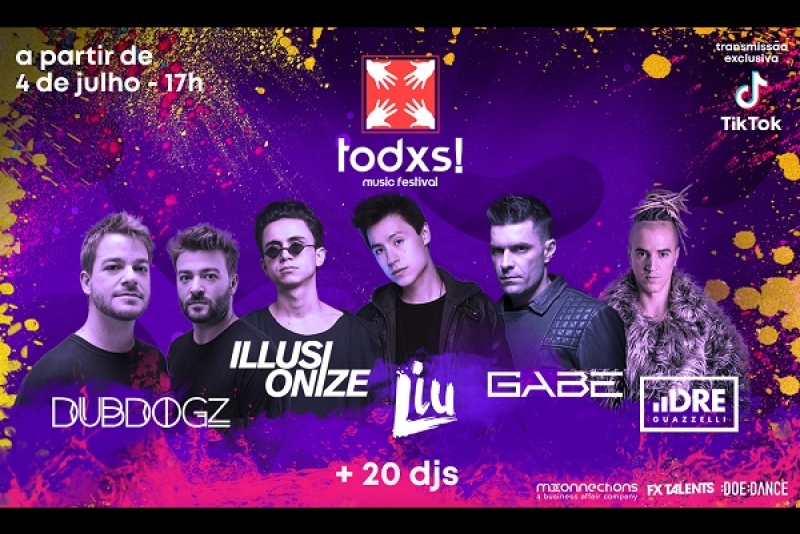 Festival Online de Música Eletrônica do Brasil terá transmissão exclusiva no TikTok