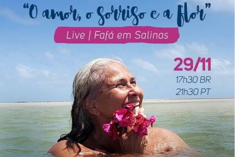 Fafá de Belém apresenta live 'O Amor, o Sorriso e a Flor' em Salinas