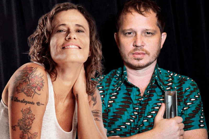 Gabriel Grossi e Zélia Duncan juntos em ''Nosso Amor Vadio''