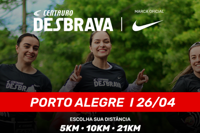 Centauro Desbrava 2026 chega a Porto Alegre com meia maratona, música e experiências no Iguatemi